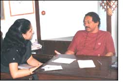 Girish Kasaravalli with Roopa Hegde