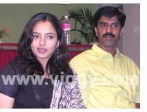 Actress Soundarya with her husband